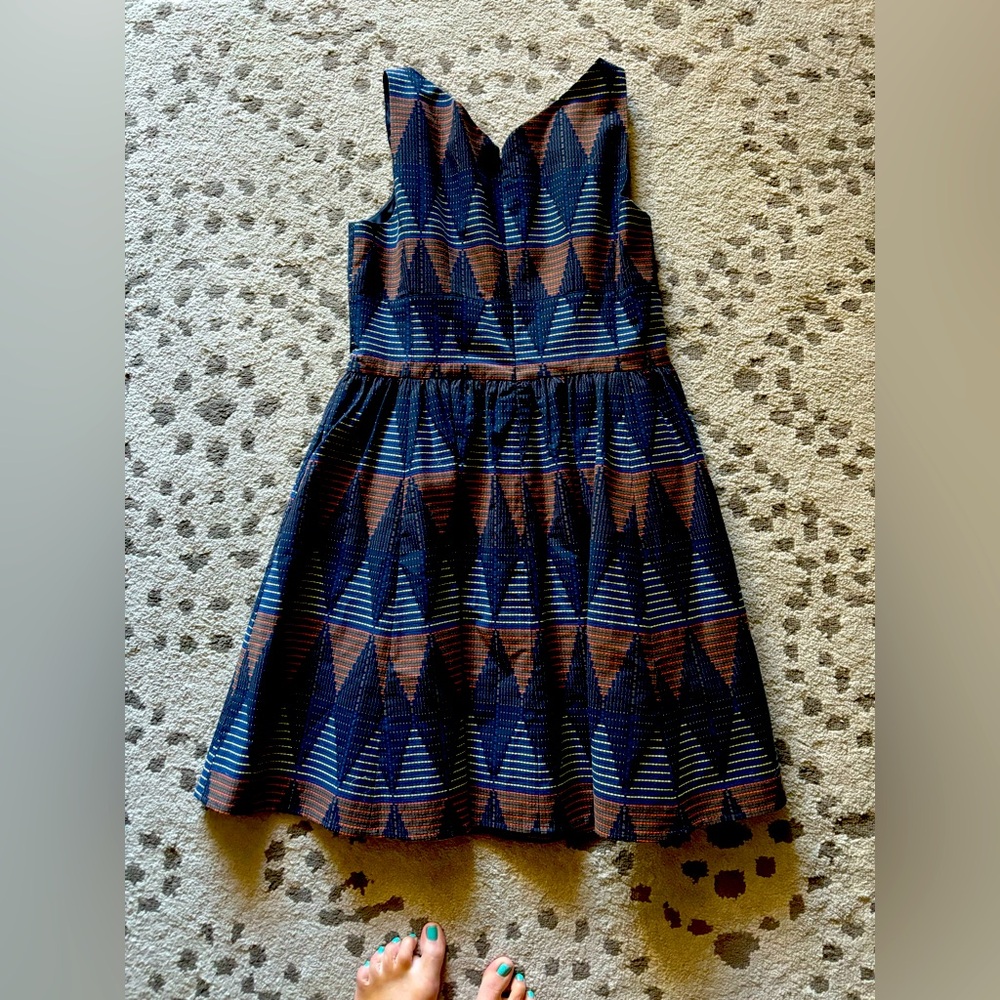 Halogen v-neck a-line semi formal dress